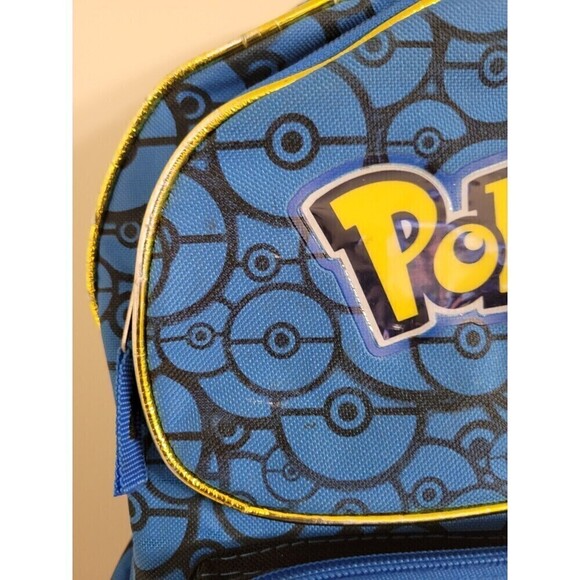 Pokemon Backpack Book Bag Nintendo Kids School Pikachu FAB Starpoint Black Blue - Picture 3 of 12